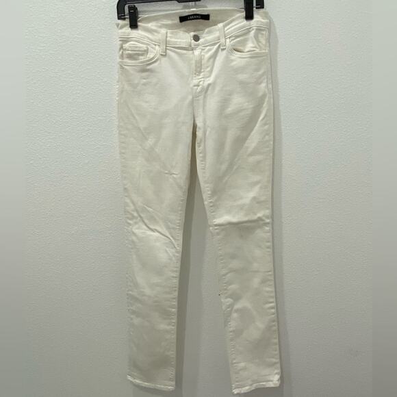 J brand jeans white‎ size 29 mid rise rail - Picture 1 of 9